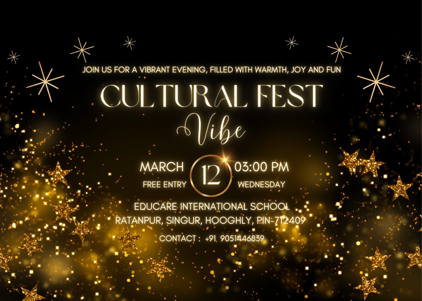 Educare International School Invites You to Our Vibe Cultural Fest 2025