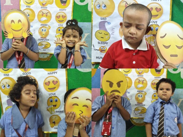 Our toddlers mimicking the most popular emojis to celebrate World Emoji Day 2025